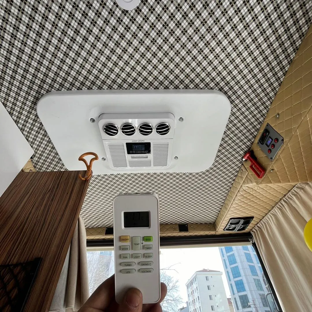 Karavana 12V elektrikli park kliması montajı 5