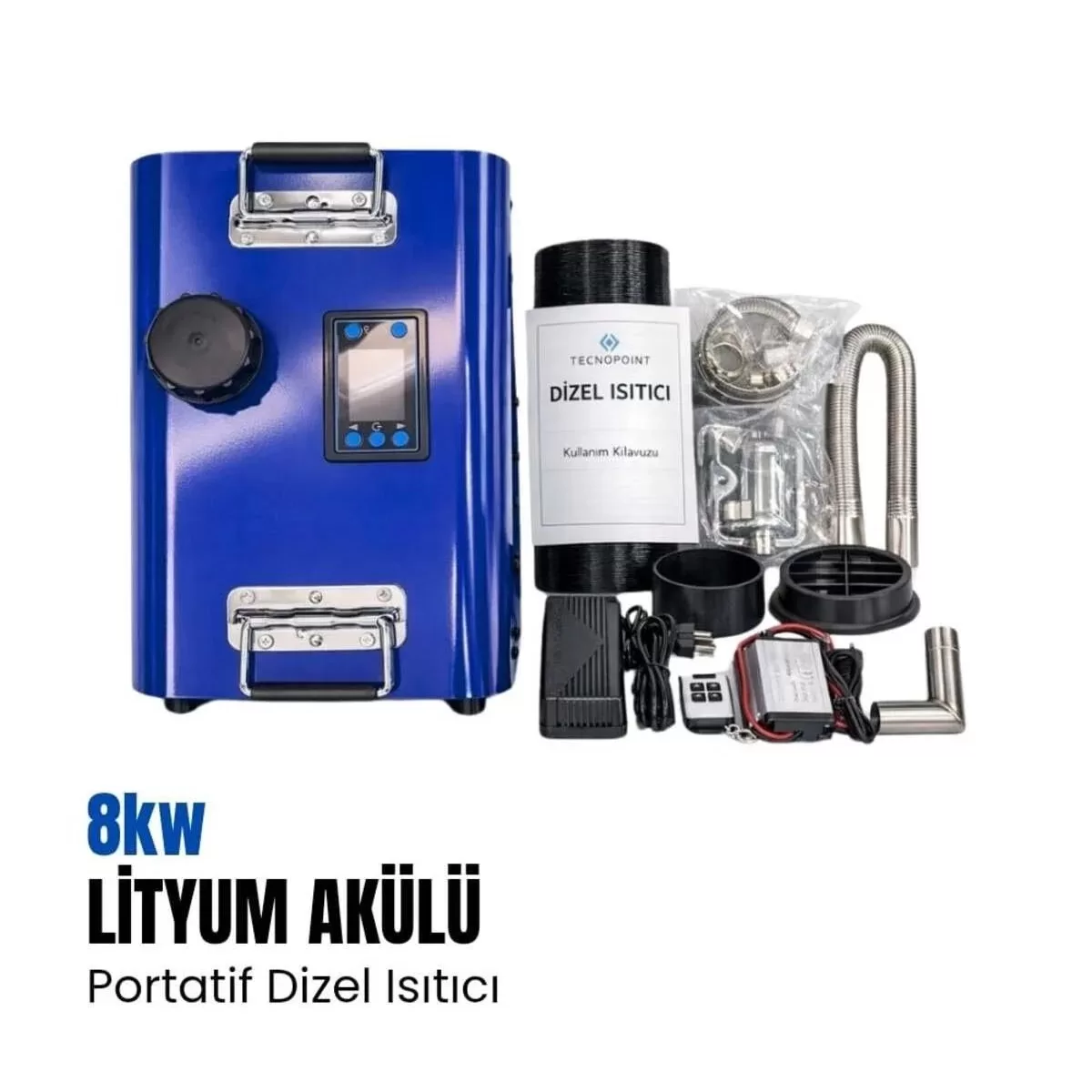Tecnopoint 8KW Taşınabilir Lityum Akülü Webasto Tipi Dizel Isıtıcı görsel 2