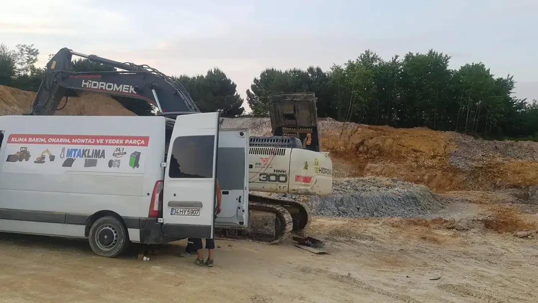 Hidromek Ekskavatör ve Bekoloder Klima Servisi: Şantiyede Yerinde Tamir